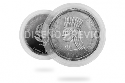 Diseño moneda de 10.000 pesos
