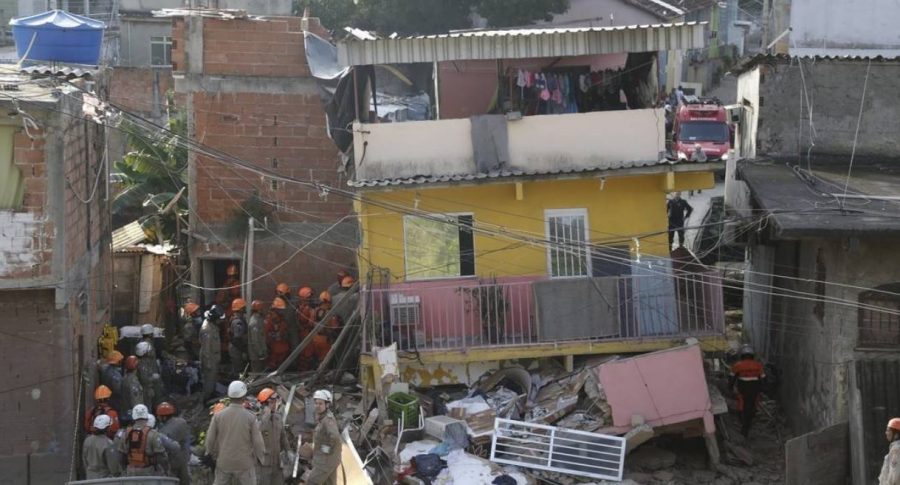 Casa que se derrumbó en Río