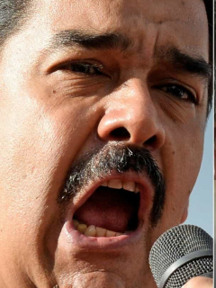 Nicolás Maduro y Juan Guaidó
