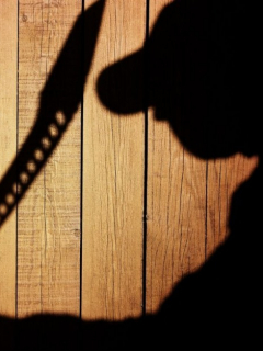 Hombre con machete.