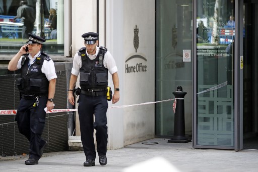 Policía de Londres en el ministerio del Interior