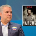 Iván Duque y afiche 'Narcos'