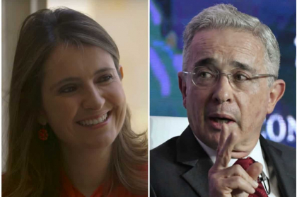 Paloma Valencia y Álvaro Uribe