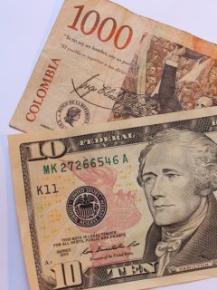 Pesos y dólares