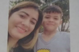 Foto de pafleto con el que buscan a la venezolana y a su hijo en Bucaramanga