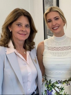 Marta Lucía Ramírez, Ivanka Trump y Faryd Mondragón