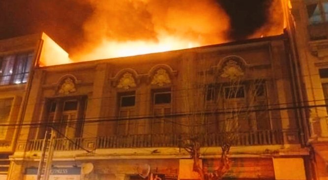 Incendio en Valparaiso