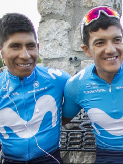 Nairo Quintana y Richard Carapaz