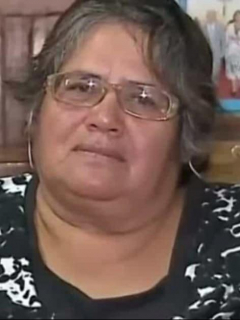 Mujer que dijo "vístima".
