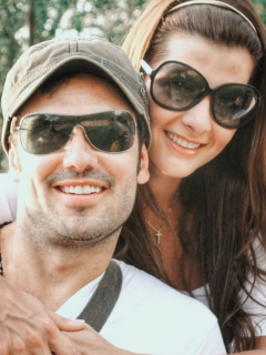 Lincoln Palomeque, actor, y Carolina Cruz, presentadora.