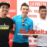 Esteban Chaves, Miguel Ángel López y Nairo Quintana