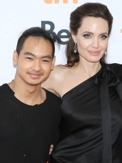 Maddox y Angelina Jolie