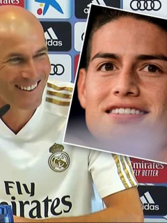 Zinedine Zidane y James Rodríguez