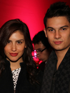 Jessica Cediel, presentadora, y Pipe Bueno, cantante.