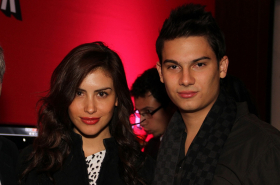 Jessica Cediel, presentadora, y Pipe Bueno, cantante.