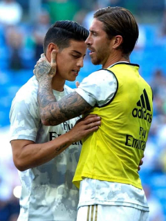 Sergio Ramos y James Rodríguez