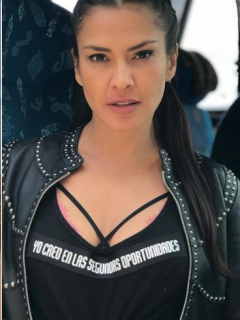 Valerie Domínguez, exreina; Katherine Porto, actriz; y Lincoln Palomeque, actor.