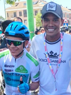 Miguel Ángel López, Carlos Bacca y Nairo Quintana