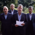 Declaración conjunta de Santos y equipo negociador.