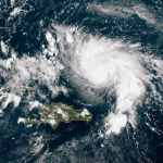 Imagen satelital huracán Dorian