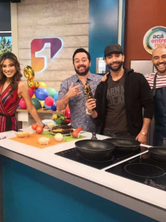 Carmen Larrazábal, Alexandra Santos, Carlos Marín, Edwin Garrido y 'Leo' Morán
