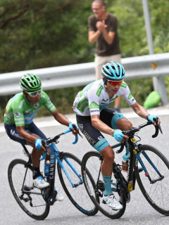 Miguel Ángel López y Nairo Quintana