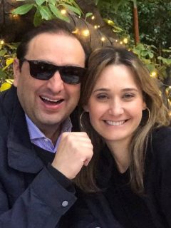 Jorge Alfredo Vargas e Inés María Zabaraín, esposos y presentadores.
