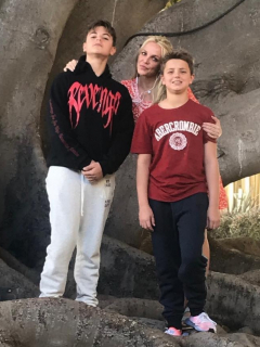 Britney, Sean y Hayden, sus hijos
