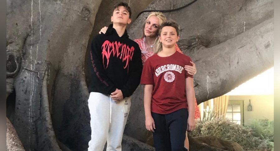 Britney, Sean y Hayden, sus hijos