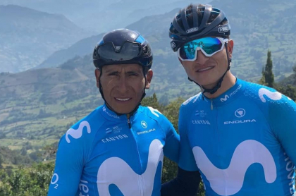 Nairo Quintana y Winner Anacona