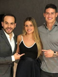 James Rodríguez y Abelardo de la Espriella