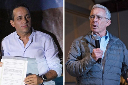 Alexánder López y Álvaro Uribe