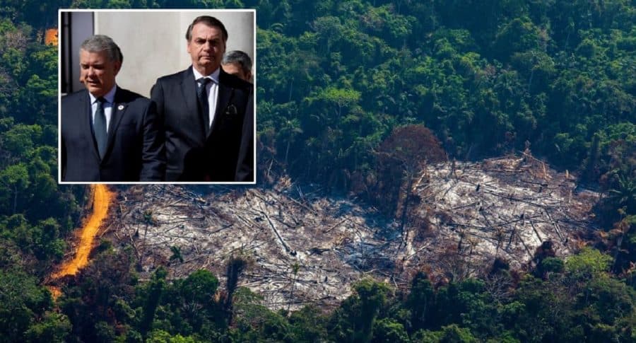 Iván Duque y Jair Bolsonaro, deforestación en el Amazonas