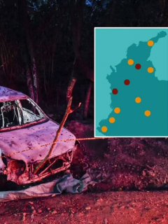 Vehículo en el que fue asesinada candidata y mapa de riesgo electoral