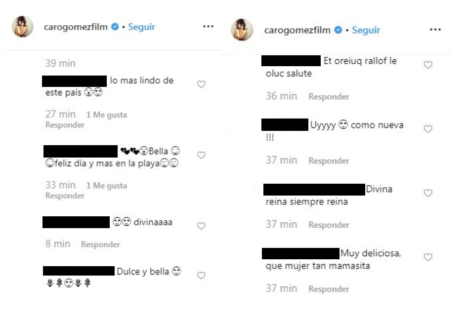 Comentarios post Carolina Gómez