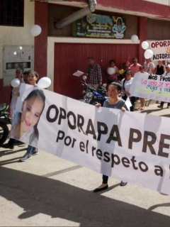 Protesta por muerte de mujer en Oporapa