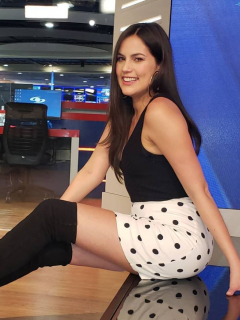 Linda Palma, presentadora.