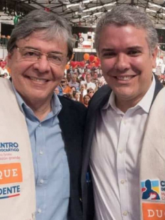 Carlos Holmes Trujillo, Iván Duque, Juan Sebastián Cabal y Ribert Farah