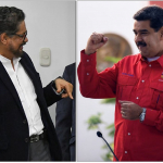 Alias 'Iván Márquez' y Nicolás Maduro