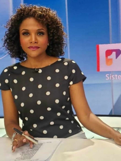 Mábel Lara, presentadora de Noticias Uno