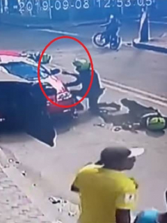 Accidente de policías en Bogotá