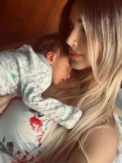 Melina Ramírez y su hijo Salvador