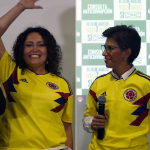 Angélica Lozano y Claudia López, políticas.