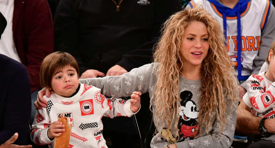Shakira y su hijo Milan