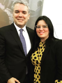 Iván Duque y Claudia Bustamante