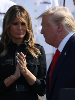 Donald Trump y su esposa, Melania Trump