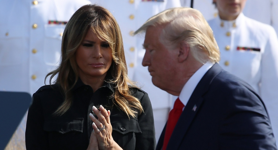 Donald Trump y su esposa, Melania Trump