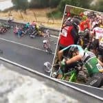 Caída en Vuelta a España