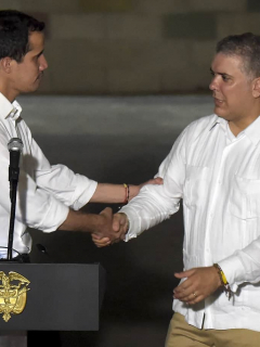 Juan Guaidó e Iván Duque