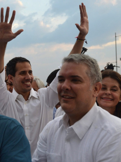 Juan Guaidó, Iván Duque y Marta Lucía Ramírez